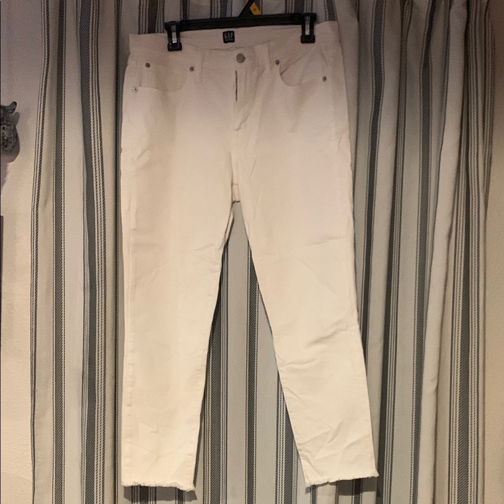 White Straight Leg Jeans